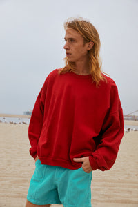 Trash Crew Neck Sweatshirt - Runner Red