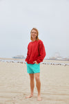 Trash Crew Neck Sweatshirt - Runner Red