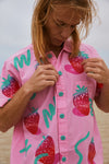 Snazzberry Tropical Button up