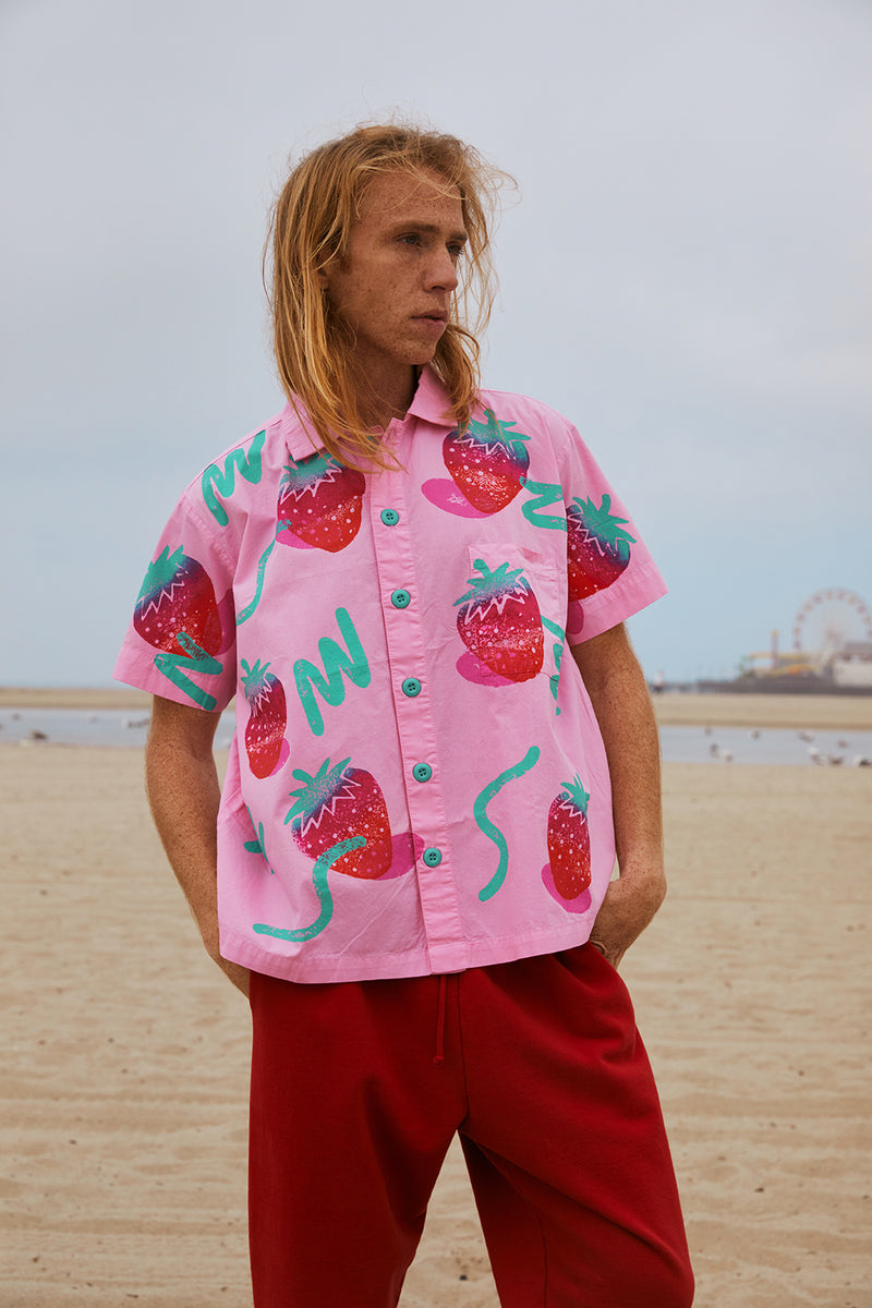 Snazzberry Tropical Button up