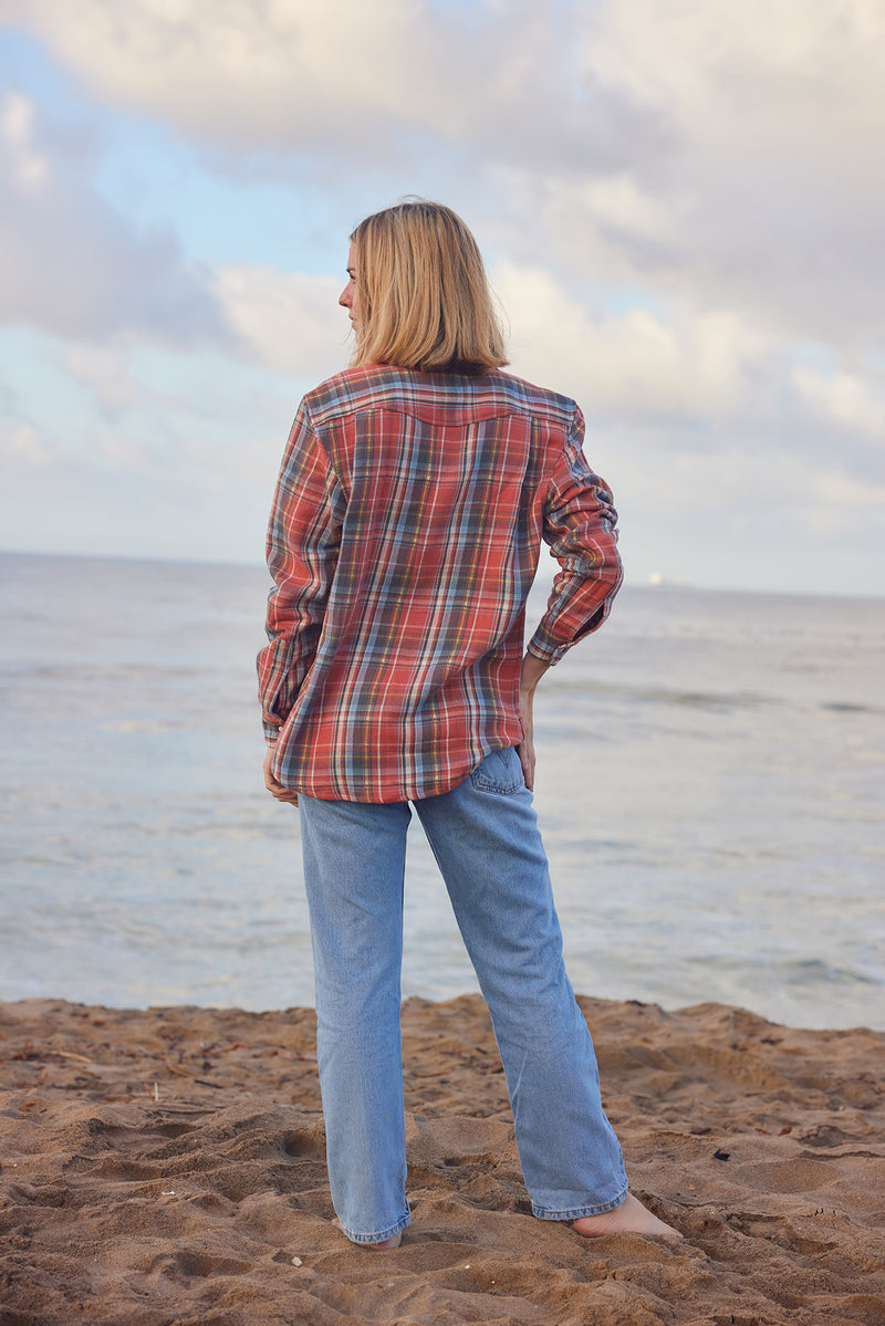 Richter Goods - Dobby Shirt - Red Plaid