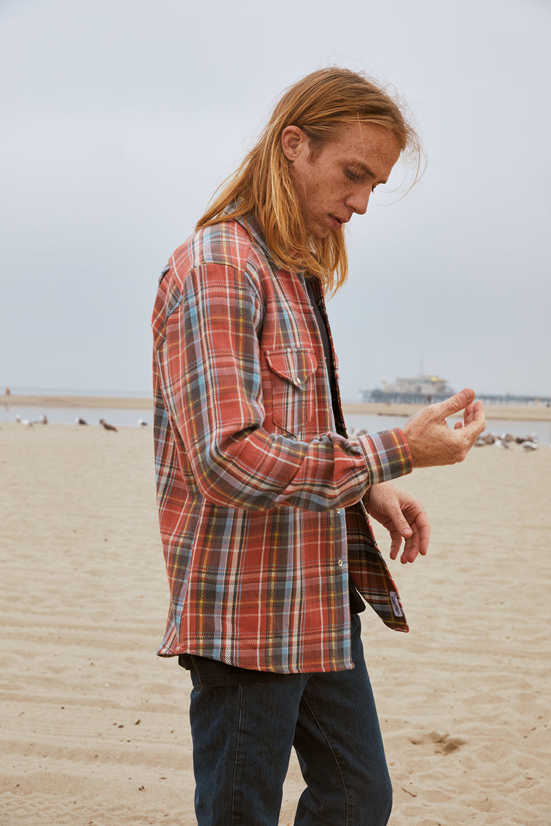 Richter Goods - Dobby Shirt - Red Plaid