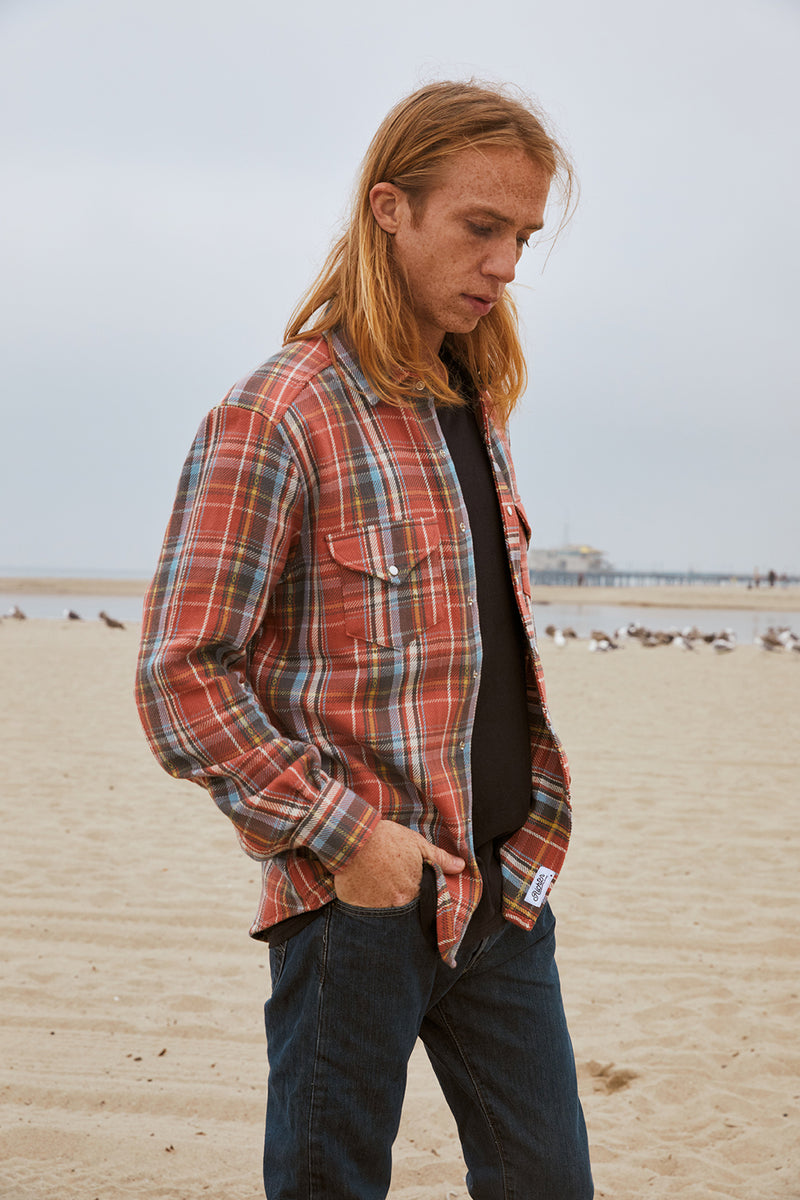 Richter Goods - Dobby Shirt - Red Plaid